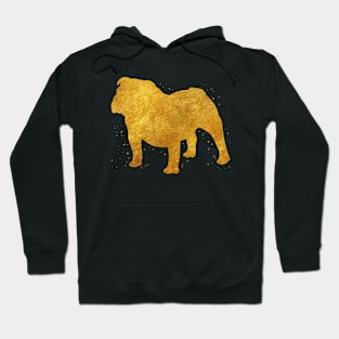 british bulldog golden art Hoodie